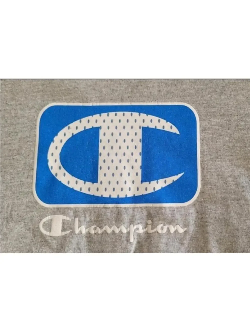 Vintage Champion Label - CHAMPION Big "C" Logo T-Shirt GRAY Short Sleeve Men's L - Picture 4 of 7